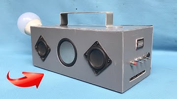 Met slechts een paar oude onderdelen heb ik deze unieke Bluetooth-luidspreker gemaakt!