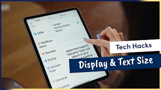 How to customise the display and text size on your iPhone or iPad | Apple Accessibility Features