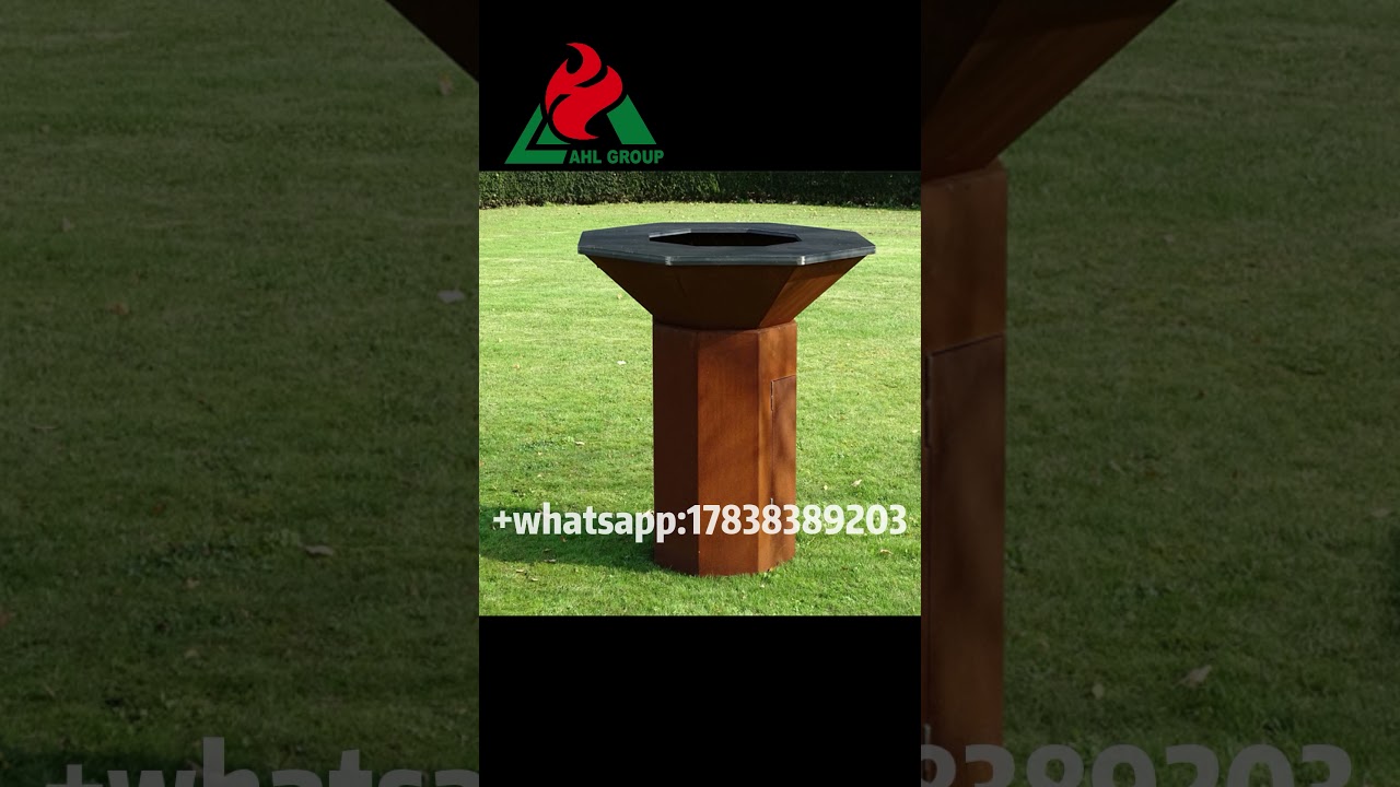 Outdoor Rusted Steel BBQ Grills Manufacturer