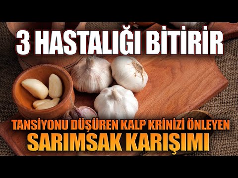 Tansiyonu Düşüren Kalp Krinizi Önleyen Sarımsak Karışımı. 3 HASTALIĞI BİTİRİR
