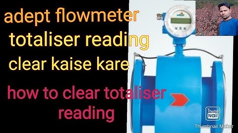 adept flow meter reading clear parameter