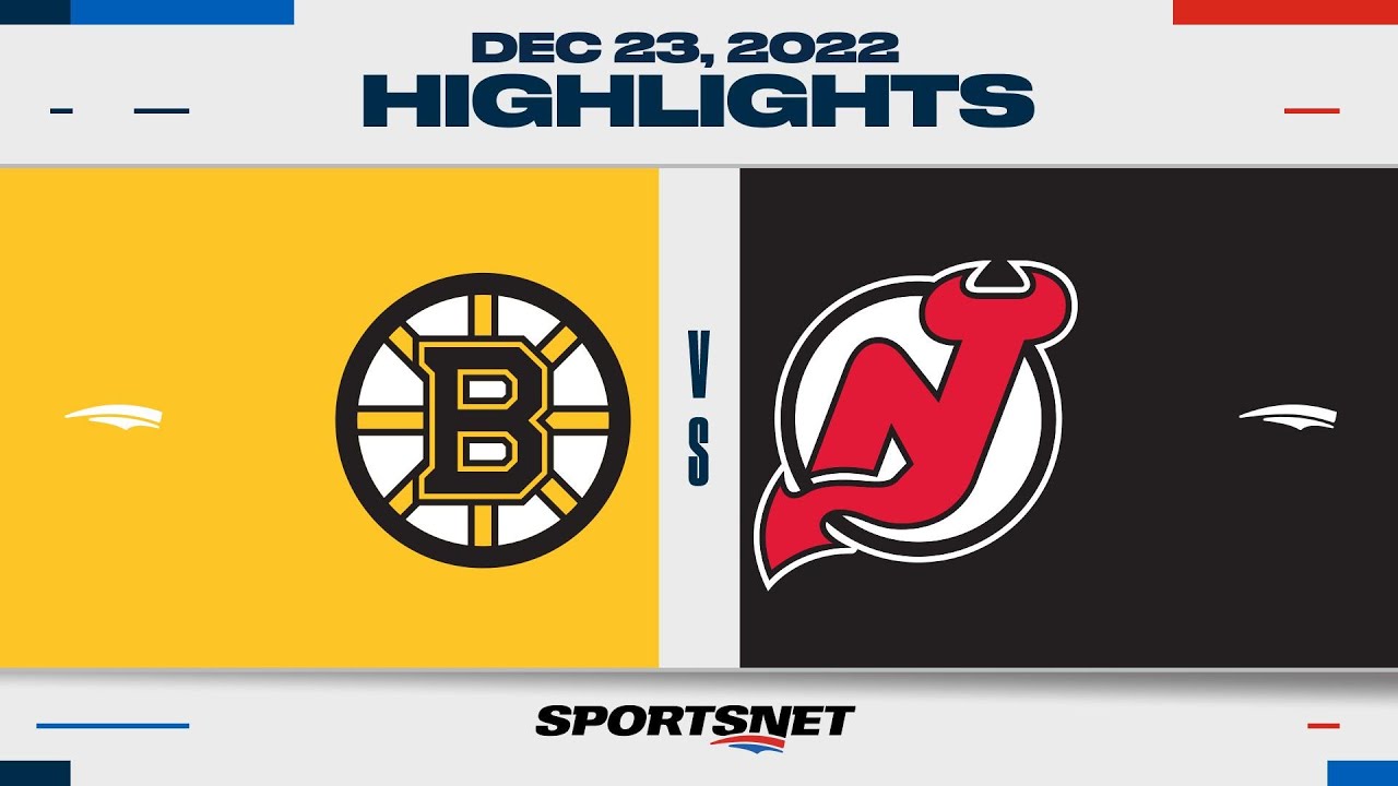 NHL Highlights  Bruins vs. Devils - December 23, 2022 
