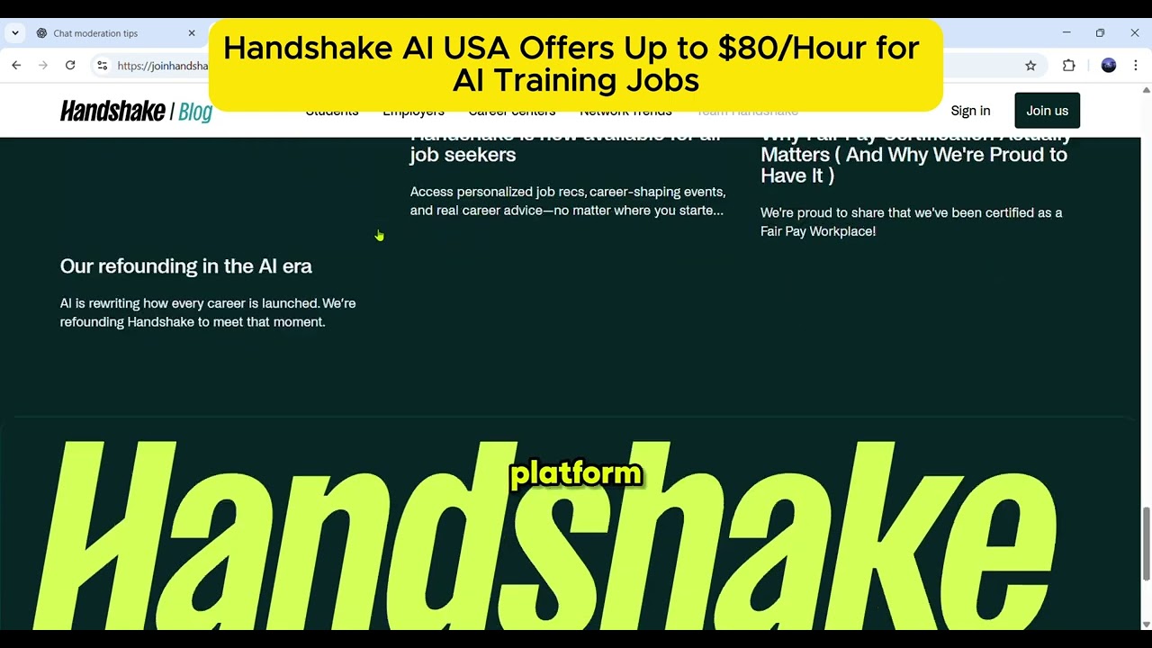 Handshake AI Jobs – Earn Up to $80/hr