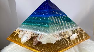 Large Beach Pyramid with Seashells