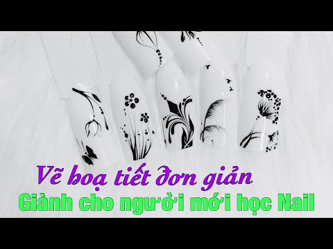 Video 7 mẫu hoạ tiết vẽ gel trên móng tay đơn giản nhẹ nhàng... - youtube