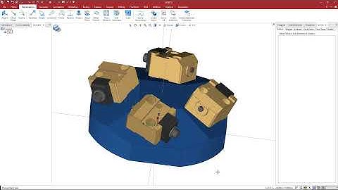 Creating multi-position workholding models with ESPRIT