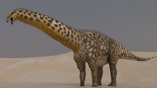 Brontosaurus 3D Model Turnaround View