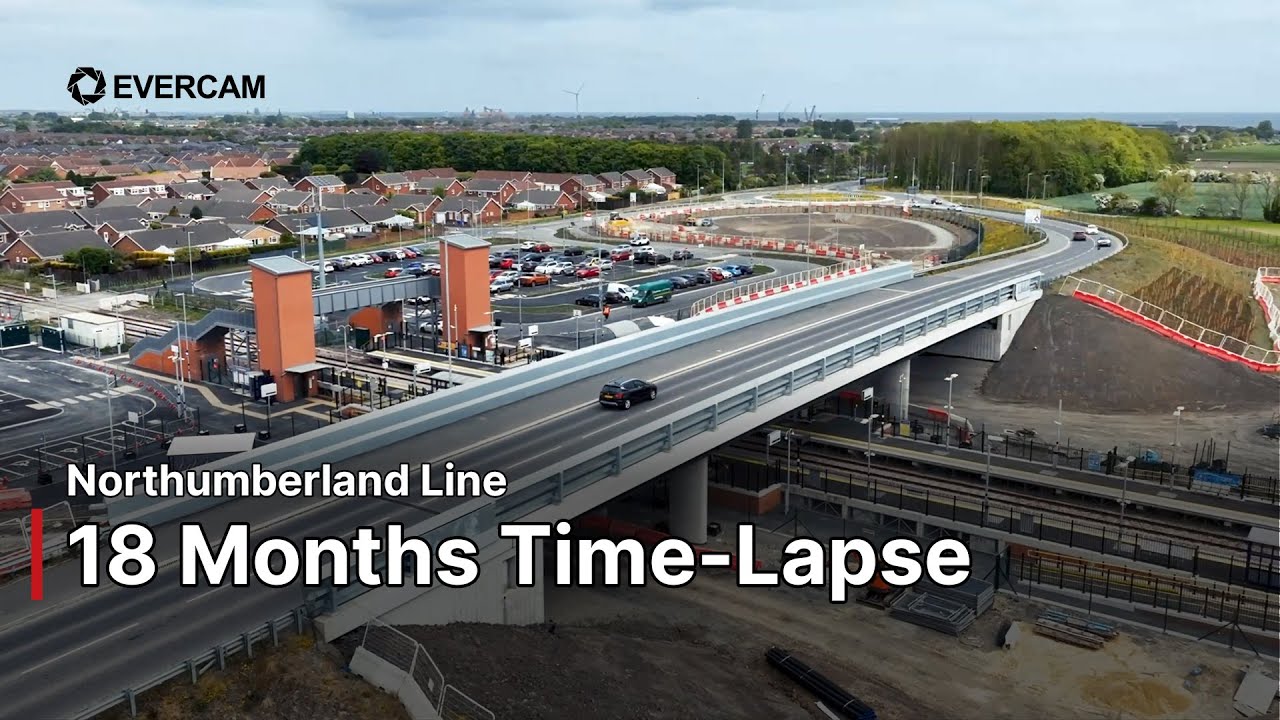 Building the Northumberland Line | Morgan Sindall Time-Lapse – Newsham Station