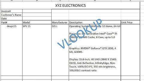 VLOOKUP | VLOOKUP IN MS EXCEL | Create Sales invoice using VLOOKUP