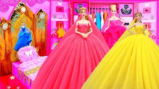 Barbie Doll Dresses & Dress-Up 🩷 Magical Dream Pink Dollhouse 🩷 Mini Makeup