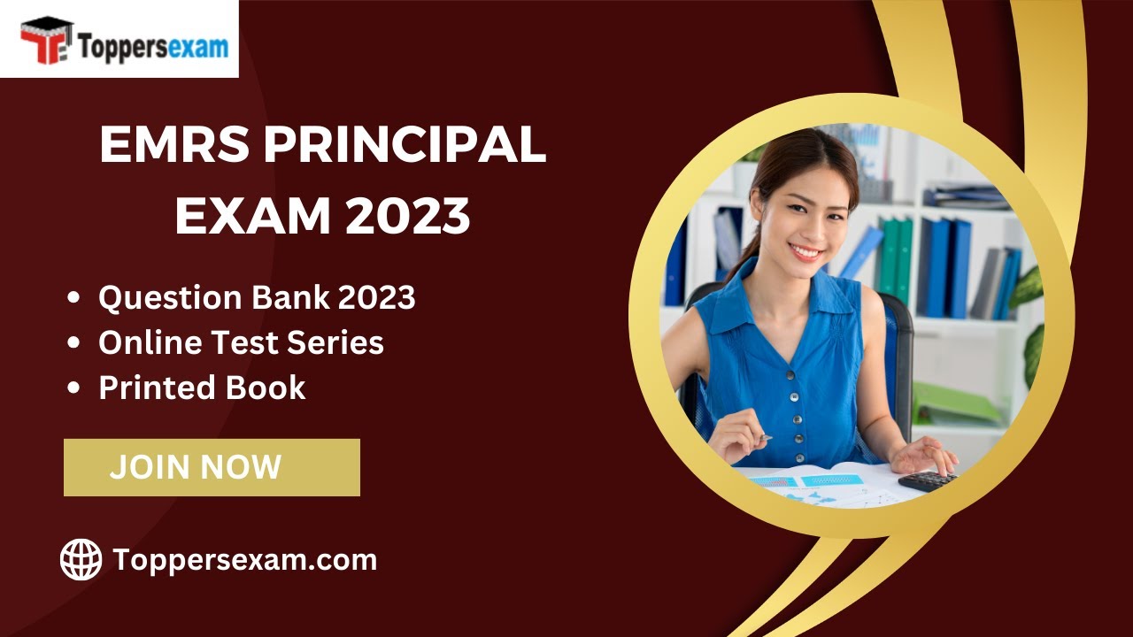 EMRS PRINCIPAL Mock Test 2023, Free Test series, Books - YouTube