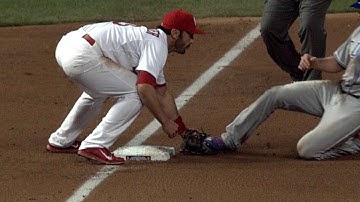 CHC@STL: Molina throws out Schierholtz at third