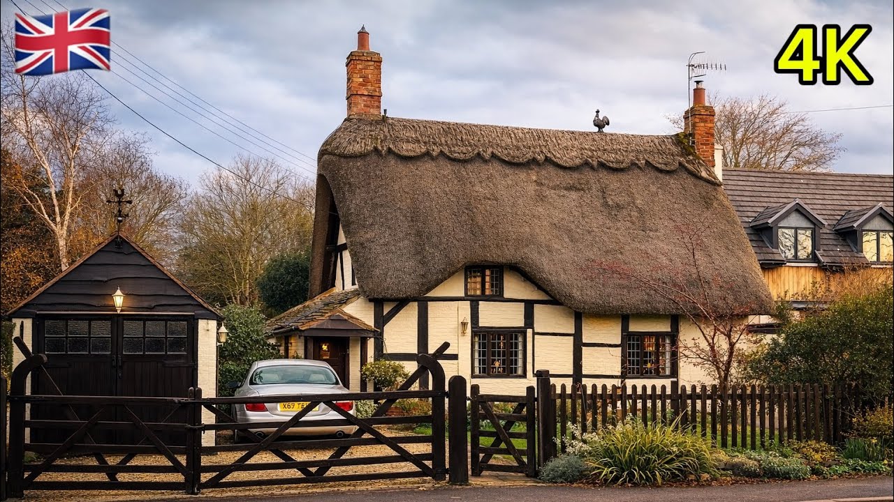 Life in England’s Most Beautiful Villages 🇬🇧 | Countryside Lifestyle Walking Tour (4K Ultra HD)