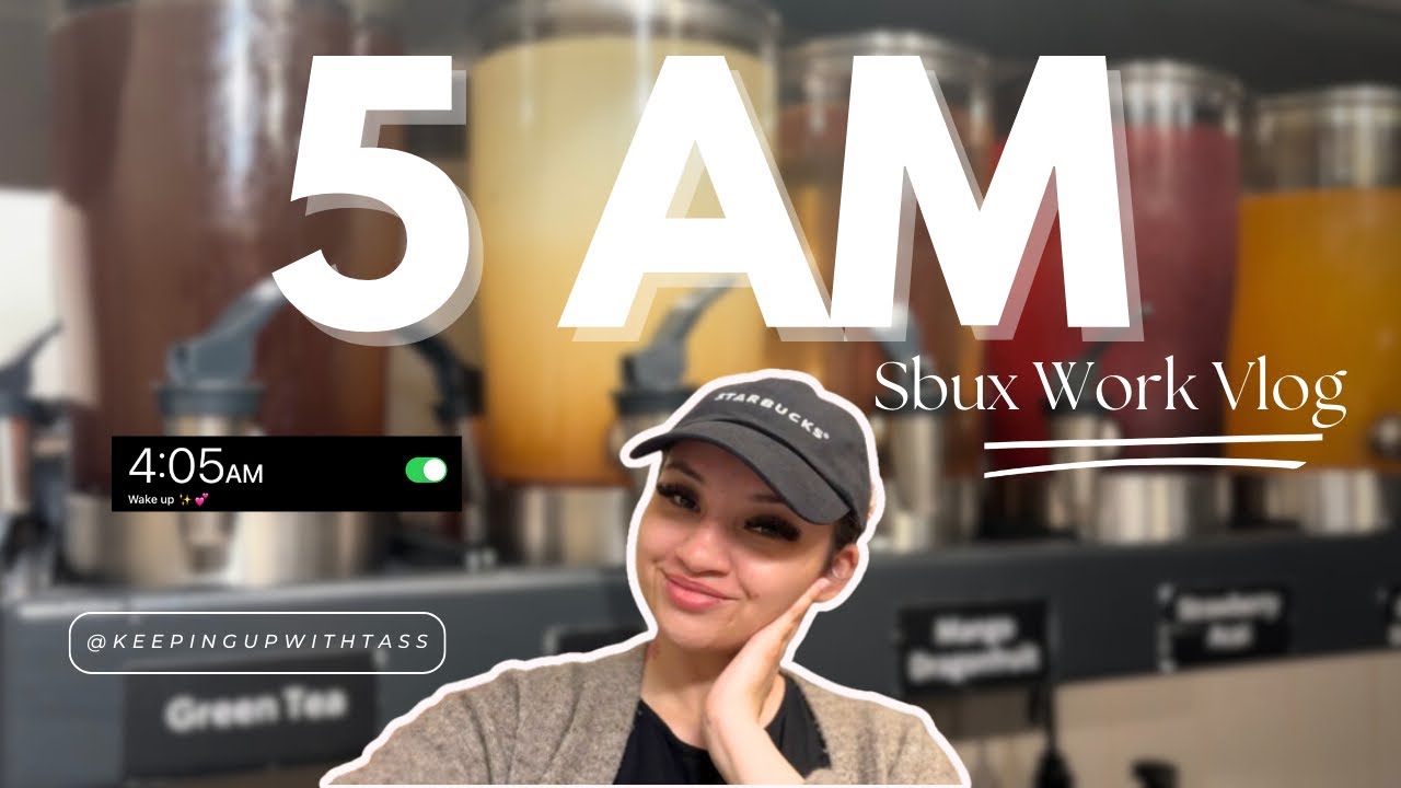 5 AM Productive Vlog - Day In My Life Starbucks Work Vlog - YouTube