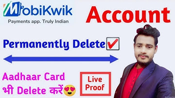 Mobikwik Account Delete Kaise Kare |How to Delete Mobikwik Account in Hindi |Delete mobikwik account