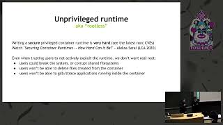 Distributed HPC Applications with Unprivileged Containers