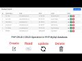 PHP CRUD | CRUD Operation in php mysql database.create,update,read, Delete.#crudoperation#web