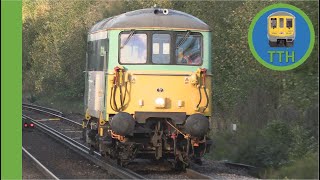 Class 73 passes Three Bridges