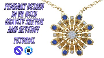 Designing a Stunning Pendant Using VR Technology | Gravity Sketch & Keyshot Workflow