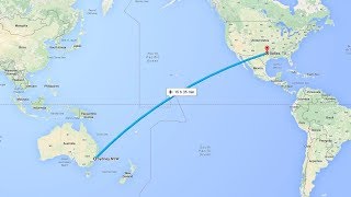 Google Earth - Flight Simulator: Sydney To Dallas / Fort Worth!