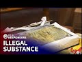 Officer Discovers Books Laced With Illegal Substance | Customs | Real Responders