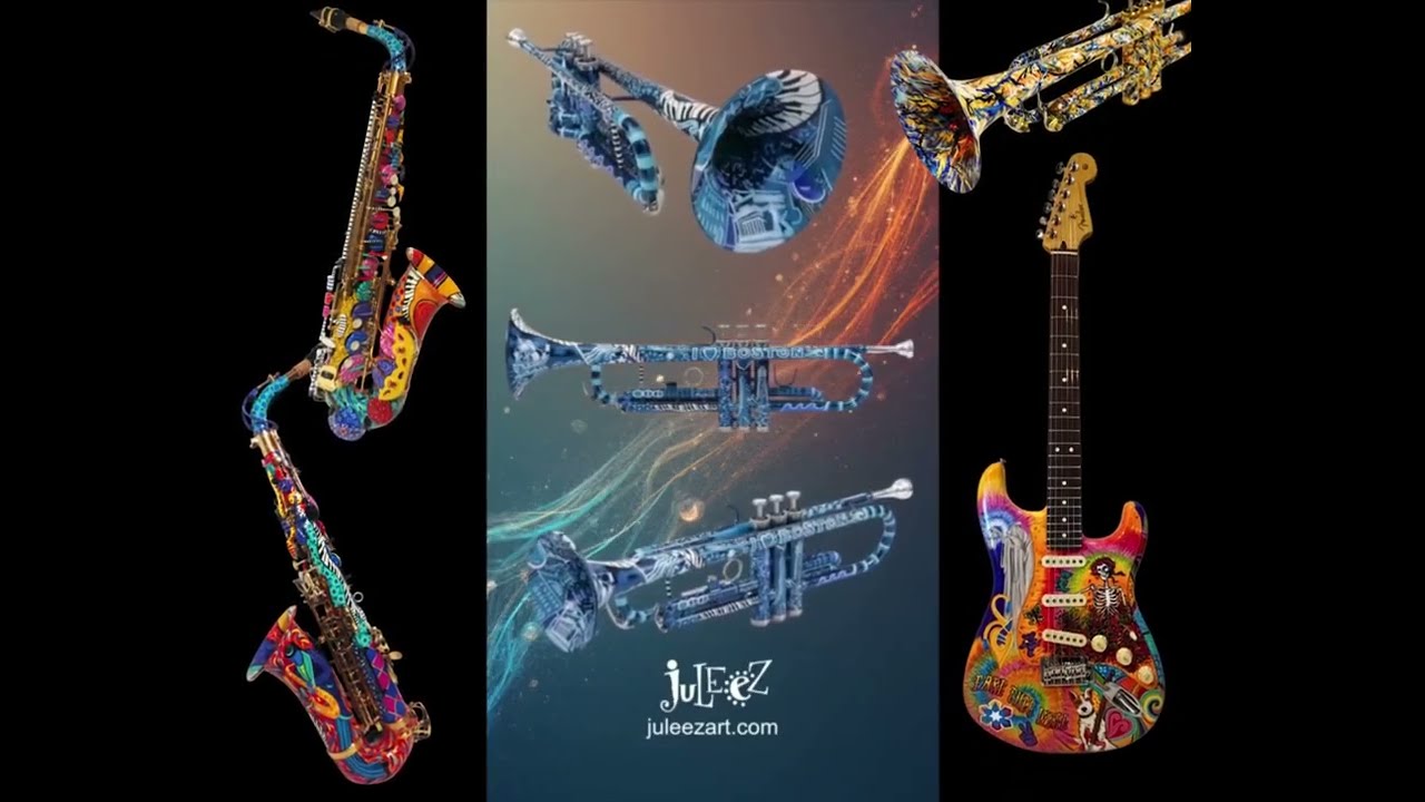 Juleez Custom Painted Musical Instruments