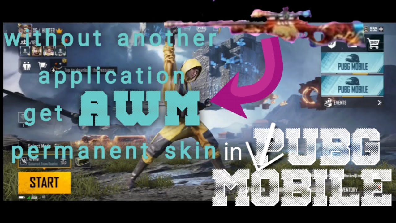 free GET AWM permanent skin without another application | HUNTER GAMING