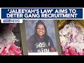 New NC bipartisan bill 'Jaleeyah's Law' targets gang violence