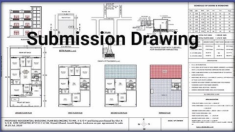 submission drawing, building submission plan