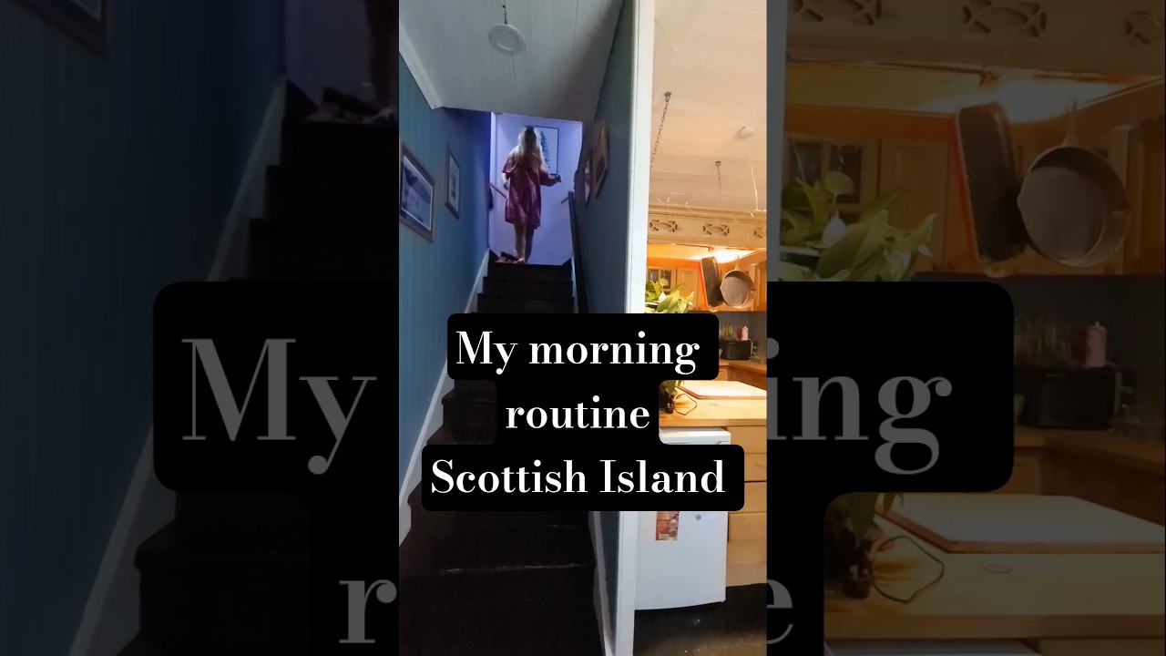 Morning in a cottage on a Scottish island 