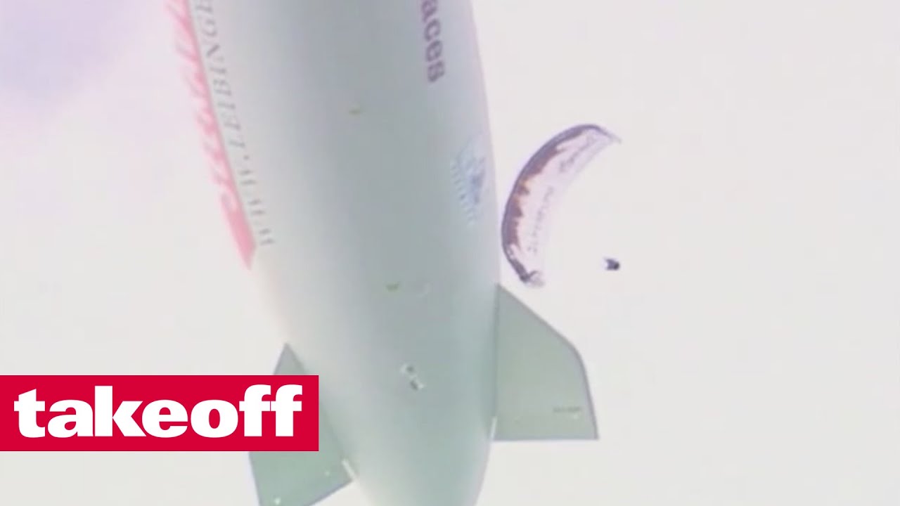 Mad Mike Küng´s Zeppelin-Stunt über dem Bodensee