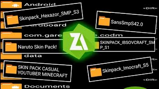 TUTORIAL PASANG SKIN PACK MINECRAFT - ZArchiver screenshot 3