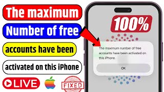 Celebrity The maximum number of free accounts have been activated on this iPhone error fixed 100% live Net Worth