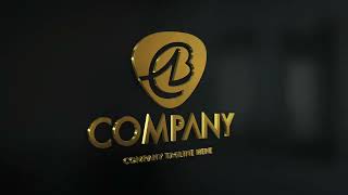 ✨Gold Logo Reveal – Elegant 3D Metallic Animation Intro E438