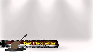 Arctic Musical Lower Thirds - Guitar - Explaindio Slide Pack Template