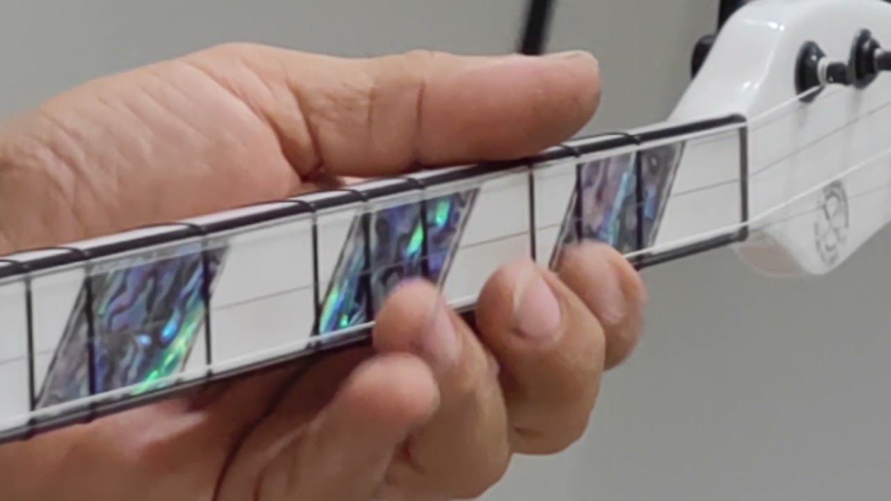 Gitar Kasa Elektro SAZ - Çift Renk Taş Sedef, 3 farklı Manyeto (3ü1 arada)