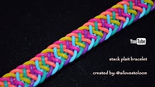 STACK PLAIT BRACELET HOOK ONLY DESIGN TUTORIAL