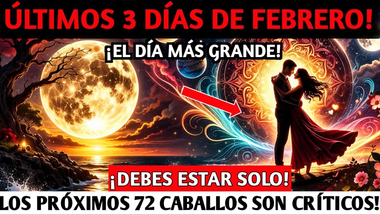 🚨ADVERTENCIA: ¡Esta es la razón por la que DEBES aislarte durante los ÚLTIMOS 3 DÍAS DE FEBRERO!