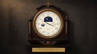 Grandfather Clock Live 🕰 Real-Time Clock with Soft Piano & Westminster Chimes | Eastern Time screenshot 1