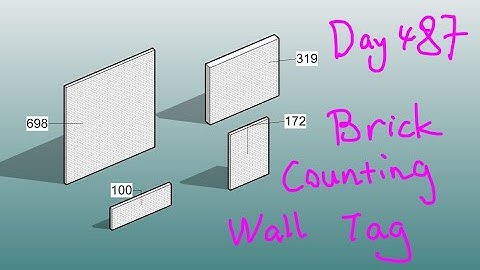 Everyday Revit (Day 487) - Wall Tag for Brick Number