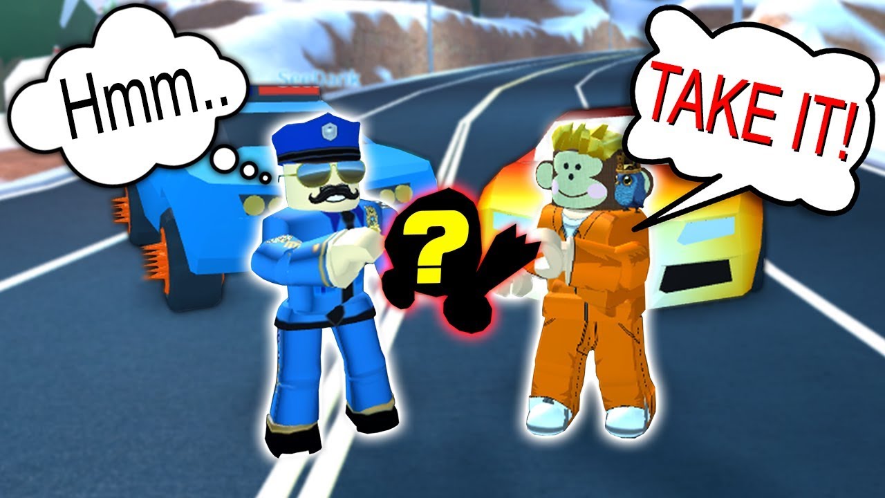 Bribing A Cop In Roblox Jailbreak It Worked Youtube - bribing cops in roblox jailbreak youtube