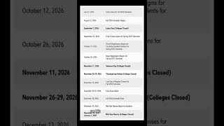 📅 Fall 2026 Important Dates Every Student Should Know! | Stay Ahead 🎓