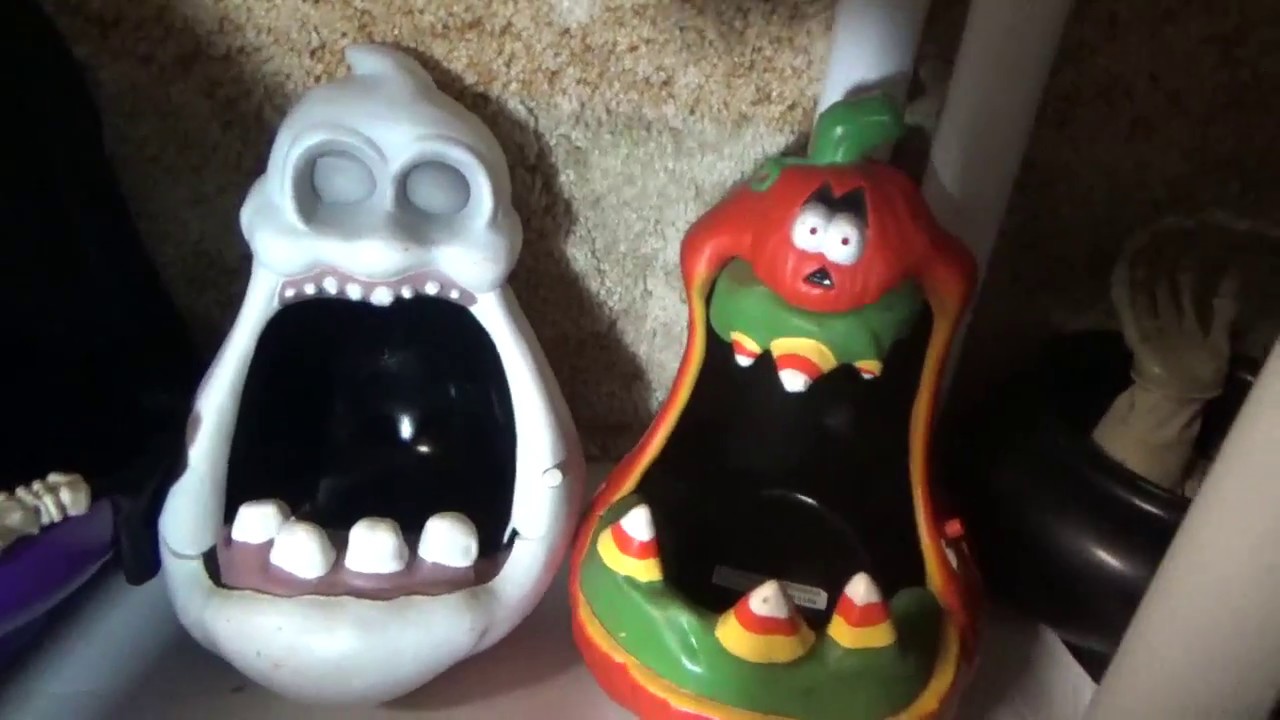 Gemmy Halloween Animated Big Mouth Candy Bowls YouTube