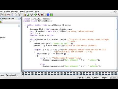 same entered twice - java - YouTube