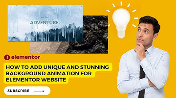 How to add Unique and Stunning background animation for Elementor Website