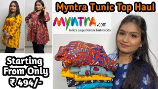 Myntra Tunic Top Haul | Affordable Tunic Top Haul | Latest Tunic Top Haul