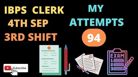 💥💥4TH SEP IBPS CLERK 3 RD SHIFT SELF GIVEN ANALYSIS #ibpsclerk #ibpspo #sbiclerk #sbipo #reading