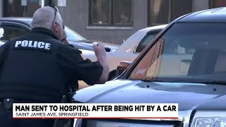 Investigation underway after car strikes pedestrian on St. James Avenue in Springfield