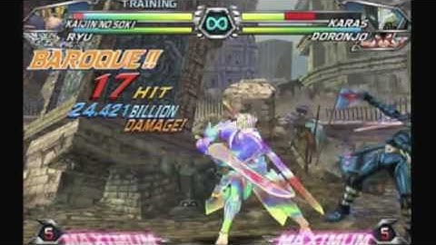 Soki combo 02 tatsunoko vs capcom 33,000 damage no bars