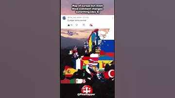 Map of Europe but most liked comment changes something (day 3)#fyp #shorts #map #geography #viral